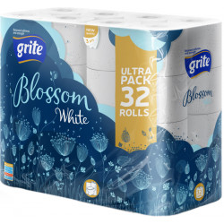 Toilet paper Grite Blossom 150 tear off 3 layers 32 rolls (4770023348798)