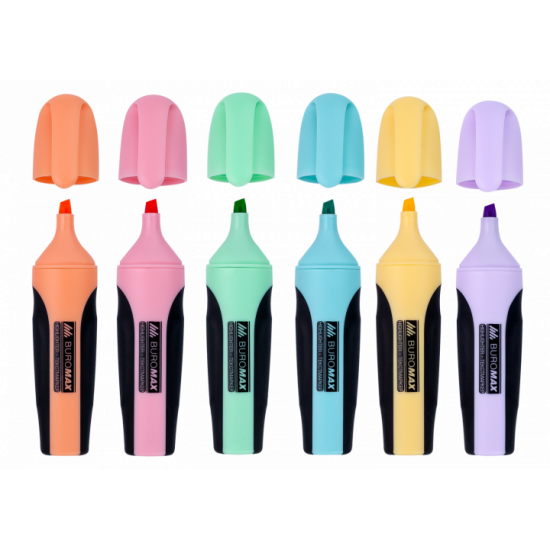 Набір текст маркерів Buromax Pastel 6 шт (BM.8905-96) Набір текст маркерів Buromax Pastel 6 шт (BM.8905-96)