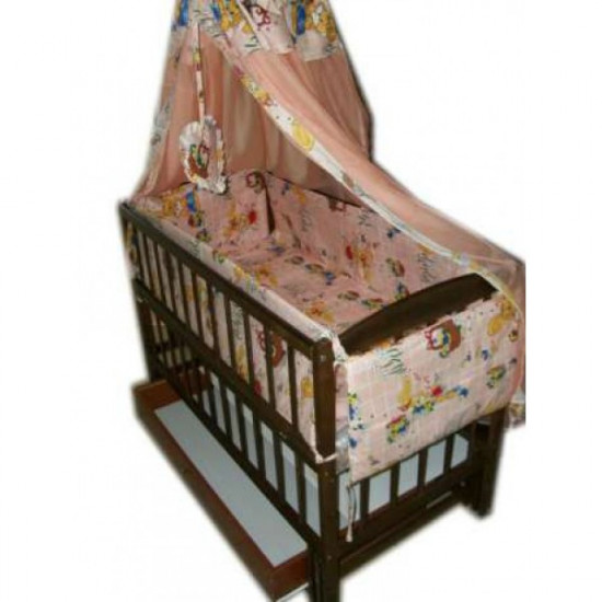 Baby cot Baby BBrown with pendulum mechanism and drawer Dark brown Baby cot Baby BBrown with pendulum mechanism and drawer Dark brown