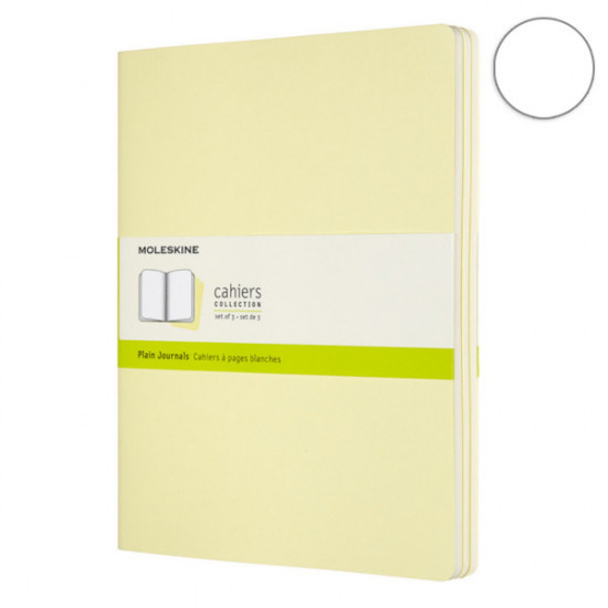 3 блокнота Moleskine Cahier больших желтых CH023M23 3 блокнота Moleskine Cahier больших желтых CH023M23