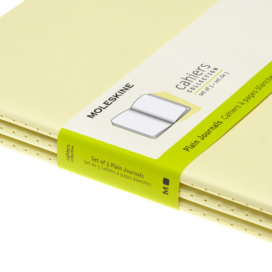 3 блокнота Moleskine Cahier больших желтых CH023M23 3 блокнота Moleskine Cahier больших желтых CH023M23