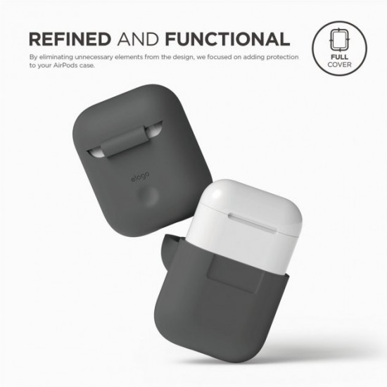 Чохол Elago Silicone Case для AirPods Dark Grey (EAPSC-DGY) Чохол Elago Silicone Case для AirPods Dark Grey (EAPSC-DGY)