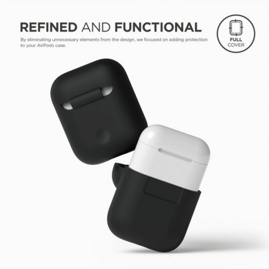 Чохол Elago Silicone Case для AirPods Black (EAPSC-BK) Чохол Elago Silicone Case для AirPods Black (EAPSC-BK)
