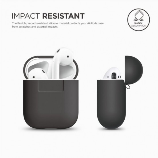 Чохол Elago Silicone Case для AirPods Dark Grey (EAPSC-DGY) Чохол Elago Silicone Case для AirPods Dark Grey (EAPSC-DGY)