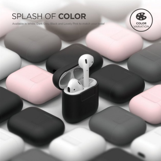Чохол Elago Silicone Case для AirPods Dark Grey (EAPSC-DGY) Чохол Elago Silicone Case для AirPods Dark Grey (EAPSC-DGY)