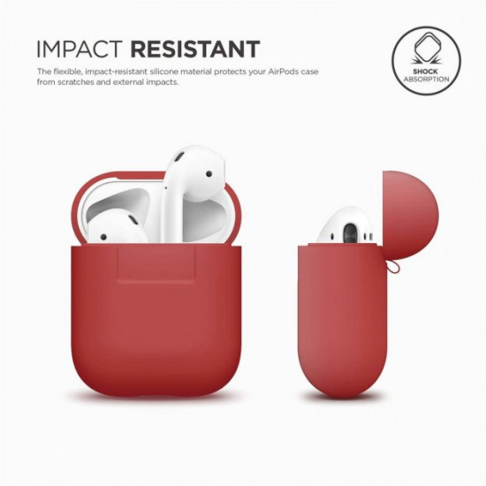 Чохол Elago Silicone Case для AirPods Red (EAPSC-RED) Чохол Elago Silicone Case для AirPods Red (EAPSC-RED)
