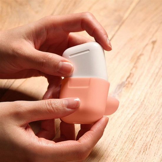 Чохол Elago Silicone Case для AirPods Peach (EAPSC-PE) Чохол Elago Silicone Case для AirPods Peach (EAPSC-PE)
