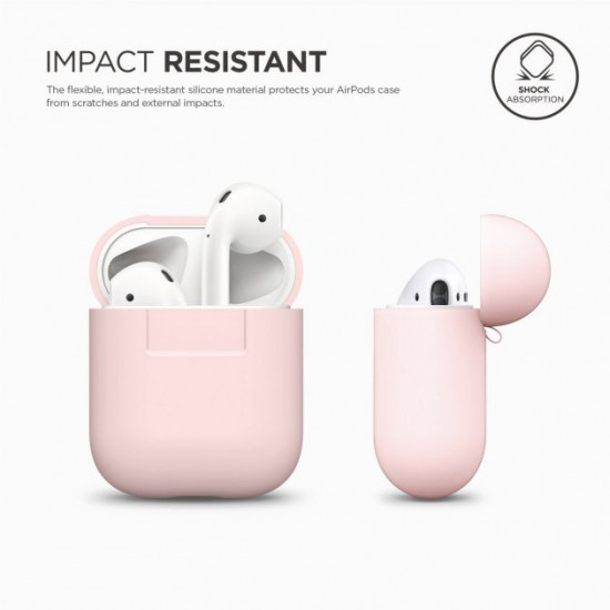 Чохол Elago Silicone Case для AirPods Pink (EAPSC-PK) Чохол Elago Silicone Case для AirPods Pink (EAPSC-PK)