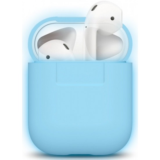 Чохол Elago Silicone Case для AirPods Nightglow Blue (EAPSC-LUBL) Чохол Elago Silicone Case для AirPods Nightglow Blue (EAPSC-LUBL)