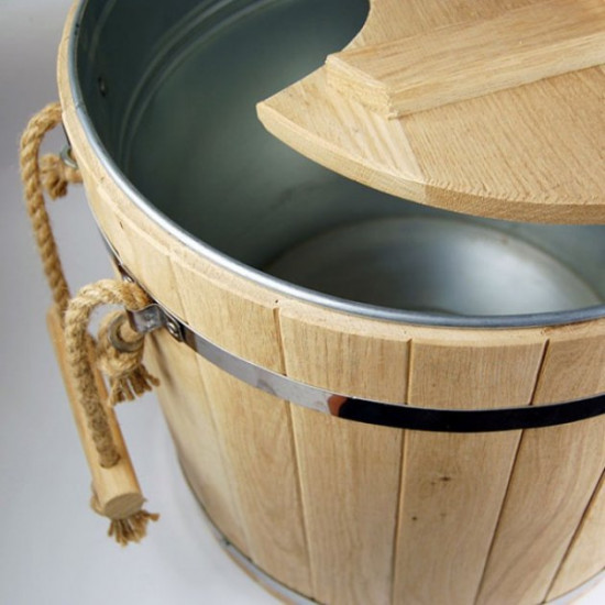 Steamer for brooms oak with metal insert 32 l. Steamer for brooms oak with metal insert 32 l.
