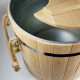 Steamer for brooms oak with metal insert 32 l. Steamer for brooms oak with metal insert 32 l.