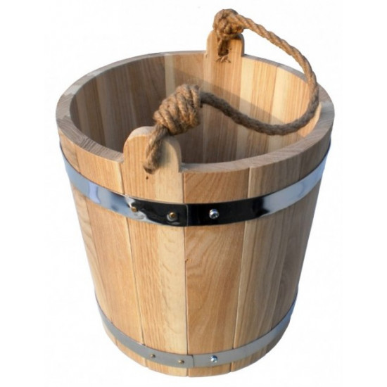 Bucket for bath oak 7 l. Bucket for bath oak 7 l.