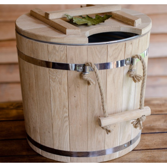 Steamer for brooms oak with metal insert 32 l. Steamer for brooms oak with metal insert 32 l.