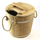 Steamer for broom oak with metal insert 15 l. Steamer for broom oak with metal insert 15 l.