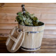 Steamer for broom oak with metal insert 15 l. Steamer for broom oak with metal insert 15 l.
