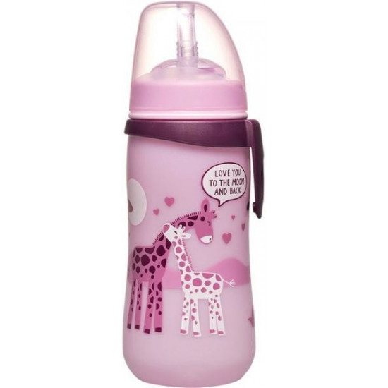 Поильник с трубочкой Nip Straw Cup Жирафы, 330 мл, сиреневый (35068) Поильник с трубочкой Nip Straw Cup Жирафы, 330 мл, сиреневый (35068)