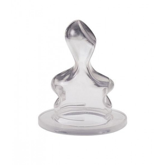 Silicone anti-colic nipple Nip, slow flow, 0-6 months, 2 pcs. (33002) Silicone anti-colic nipple Nip, slow flow, 0-6 months, 2 pcs. (33002)