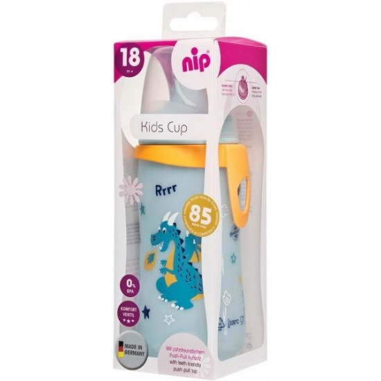 Поильник Nip PP Kids Cup Дракончик, голубой, 330 мл (35051) Поильник Nip PP Kids Cup Дракончик, голубой, 330 мл (35051)