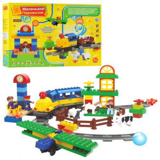 Constructor Little train Limo Toy M0439 60 parts Constructor Little train Limo Toy M0439 60 parts