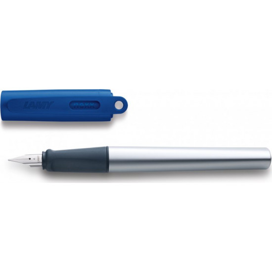 Ручка чорнильна Lamy Nexx Хром із синім ковпачком A/Чорнила T10 Сині (4014519280798) Ручка чорнильна Lamy Nexx Хром із синім ковпачком A/Чорнила T10 Сині (4014519280798)