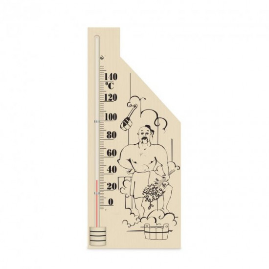 Sauna thermometer Steklopribor TS No. 5, base - wood (0...+150 °C) (300113) Sauna thermometer Steklopribor TS No. 5, base - wood (0...+150 °C) (300113)