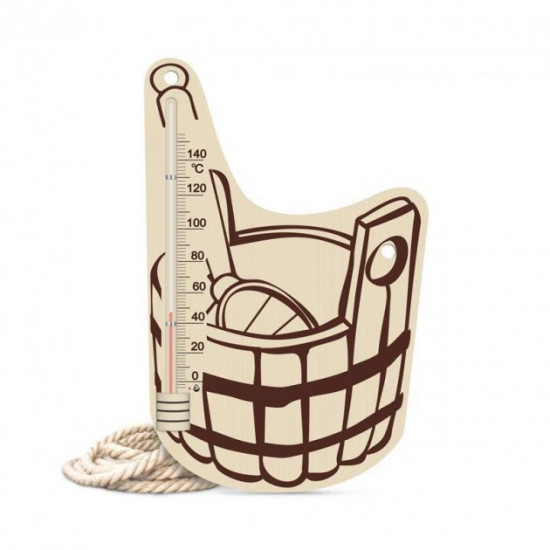 Sauna thermometer Steklopribor TS No. 7, base - wood (0...+140 °C) (300419) Sauna thermometer Steklopribor TS No. 7, base - wood (0...+140 °C) (300419)
