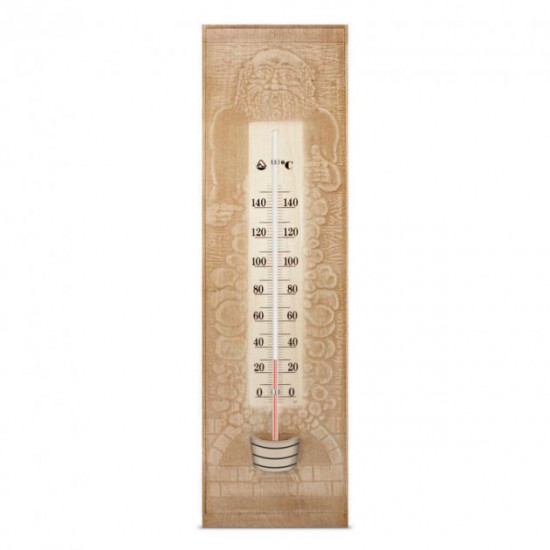 Sauna thermometer Steklopribor TS No. 3, base - wood (0...+140 °C) (300111) Sauna thermometer Steklopribor TS No. 3, base - wood (0...+140 °C) (300111)