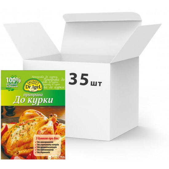 Упаковка приправы Dr.IgeL к курице 20 г х 35 шт (14820155170075) Упаковка приправы Dr.IgeL к курице 20 г х 35 шт (14820155170075)