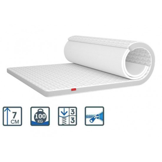 Thin mattress Matroluxe Flip White 70x190 cm Thin mattress Matroluxe Flip White 70x190 cm