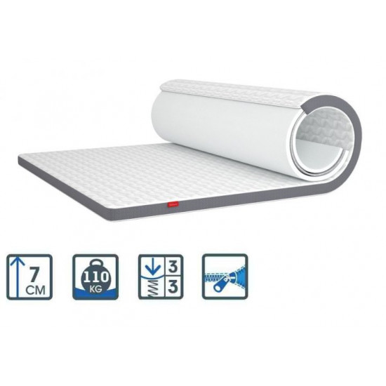 Thin mattress Matroluxe Flip Silver Thermofelt 110x190 cm Thin mattress Matroluxe Flip Silver Thermofelt 110x190 cm
