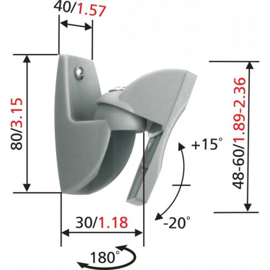 Настінний кронштейн Vogels VLB 500 Silver (5533856) Настінний кронштейн Vogels VLB 500 Silver (5533856)