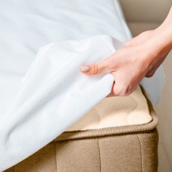 Mattress cover MirSon Terry Waterproof 218 waterproof elastic band around the perimeter 90x190 cm (2200000371553) Mattress cover MirSon Terry Waterproof 218 waterproof elastic band around the perimeter 90x190 cm (2200000371553)