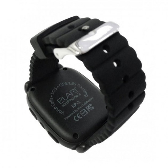 Дитячий смарт-годинник з GPS Elari KidPhone 2 Black - чорний Дитячий смарт-годинник з GPS Elari KidPhone 2 Black - чорний