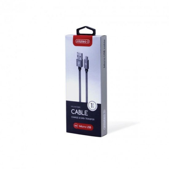 Cable Intaleo CBGNYL1 USB-microUSB 1m Gray (1283126477676) Cable Intaleo CBGNYL1 USB-microUSB 1m Gray (1283126477676)