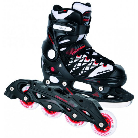 Роликовые коньки раздвижные Tempish Clips Duo 33-36 Черные (13000008253/33-36) (8592678105559) Роликовые коньки раздвижные Tempish Clips Duo 33-36 Черные (13000008253/33-36) (8592678105559)