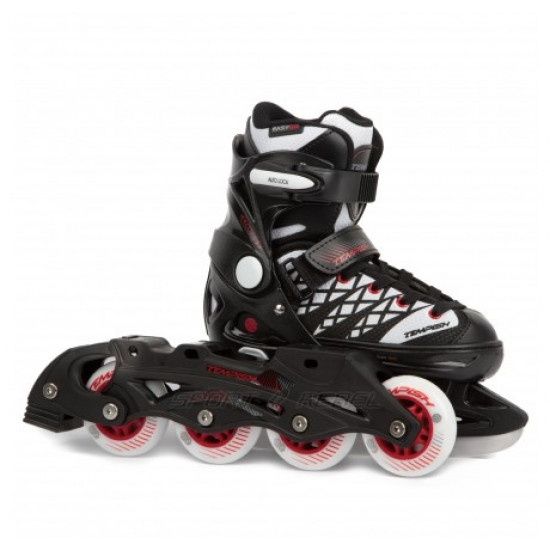 Роликовые коньки раздвижные Tempish Clips Duo 33-36 Черные (13000008253/33-36) (8592678105559) Роликовые коньки раздвижные Tempish Clips Duo 33-36 Черные (13000008253/33-36) (8592678105559)