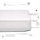 Wool mattress cover MirSon Woollen Double-sided Aloe Vera 243 80x160 (2200000370228) Wool mattress cover MirSon Woollen Double-sided Aloe Vera 243 80x160 (2200000370228)