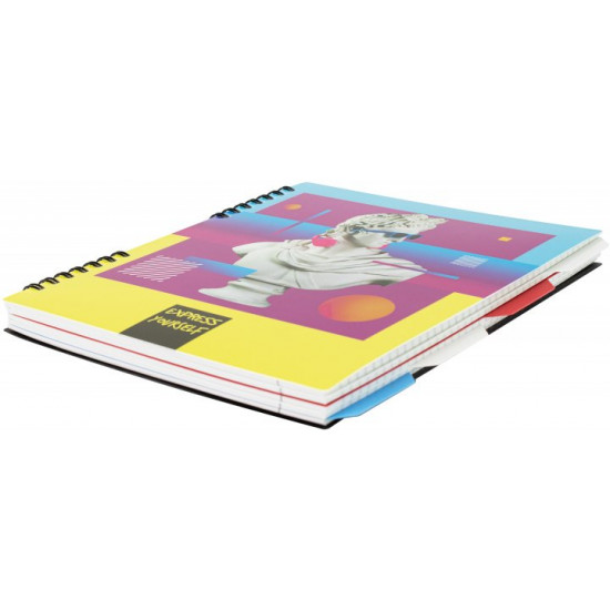 Notebook Optima Antique Multicolored B5 checkered 120 sheets (O20356-20)