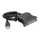 Кабель адаптер - переходник USB - LPT параллельный порт Кабель адаптер - переходник USB - LPT параллельный порт