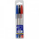 Set of ballpoint pens Buromax 3 colors Corwin type plastic case (BM.8433) Set of ballpoint pens Buromax 3 colors Corwin type plastic case (BM.8433)
