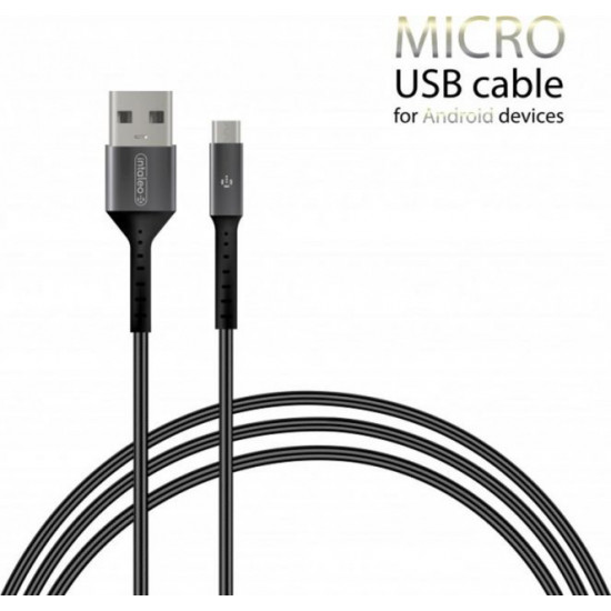  Кабель Intaleo CB0 USB-microUSB 1.2м Black/Grey (1283126495649)