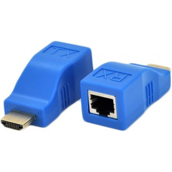 Adapter Voltronic HDMI-RJ-45 Blue (YT-SCPE HDMI-30m720P/14662)