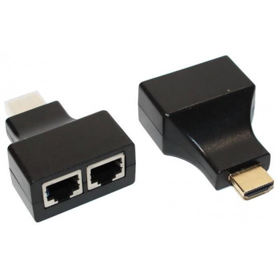 Adapter Voltronic HDMI-2xRJ-45 Black (YT-SCPE HDMI/2P-30m720P/08516) Adapter Voltronic HDMI-2xRJ-45 Black (YT-SCPE HDMI/2P-30m720P/08516)