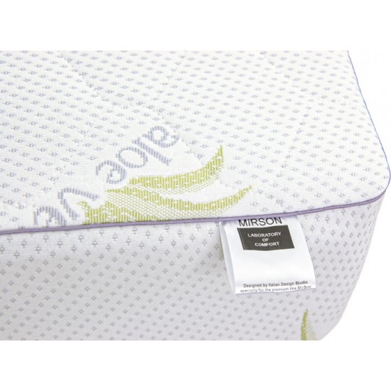 Mattress cover MirSon No. 1046 Alberto Tencel (Modal) Aloe Vera 70x130 cm (2200001507876) Mattress cover MirSon No. 1046 Alberto Tencel (Modal) Aloe Vera 70x130 cm (2200001507876)