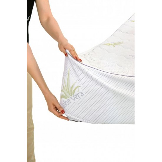 Mattress cover MirSon No. 1046 Alberto Tencel (Modal) Aloe Vera 70x130 cm (2200001507876) Mattress cover MirSon No. 1046 Alberto Tencel (Modal) Aloe Vera 70x130 cm (2200001507876)