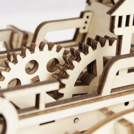 Children's wooden 3D construction set Robotime LK701 Steam Locomotive Children's wooden 3D construction set Robotime LK701 Steam Locomotive