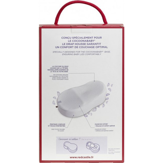 Mattress cover Red Castle on Cocoonababy white (3660950065527) Mattress cover Red Castle on Cocoonababy white (3660950065527)