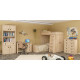 Single slide bed for a children's room made of chipboard Valencia Furniture Service with slats Single slide bed for a children's room made of chipboard Valencia Furniture Service with slats
