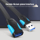 Удлинитель USB-USB 3.0 Vention Flat 5Gbps 3m Black (VAS-A13-B300) Удлинитель USB-USB 3.0 Vention Flat 5Gbps 3m Black (VAS-A13-B300)