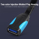 Удлинитель USB-USB 3.0 Vention Flat 5Gbps 3m Black (VAS-A13-B300) Удлинитель USB-USB 3.0 Vention Flat 5Gbps 3m Black (VAS-A13-B300)